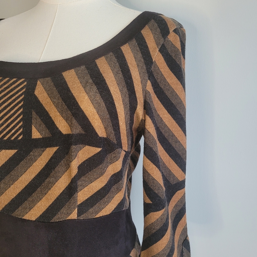 Hazel MODCLOTH Fit and Flare Knit Dress Size L - Picture 2 of 7